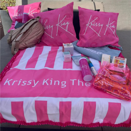 KK Pink Beach Towel